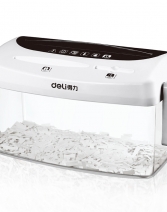 得力9935手动碎纸机迷你小型粉碎机家用手摇光盘卡文件粉碎碎纸机