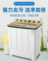 扬子大容量双桶双缸老式家用小型宿舍租房迷你半全自动洗衣机内衣